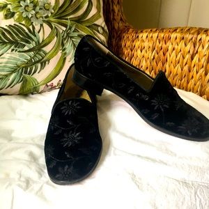Yves Saint Laurent “Tango” velvet loafers
